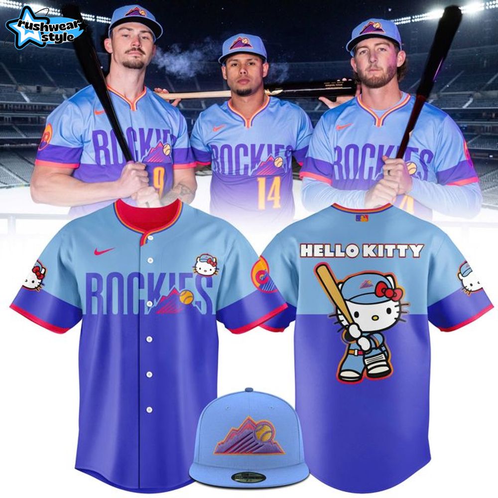 Colorado Rockies MLB City Connect x Hello kitty 2025 Jersey Colorado Rockies MLB City Connect x Hello kitty 2025 Jersey