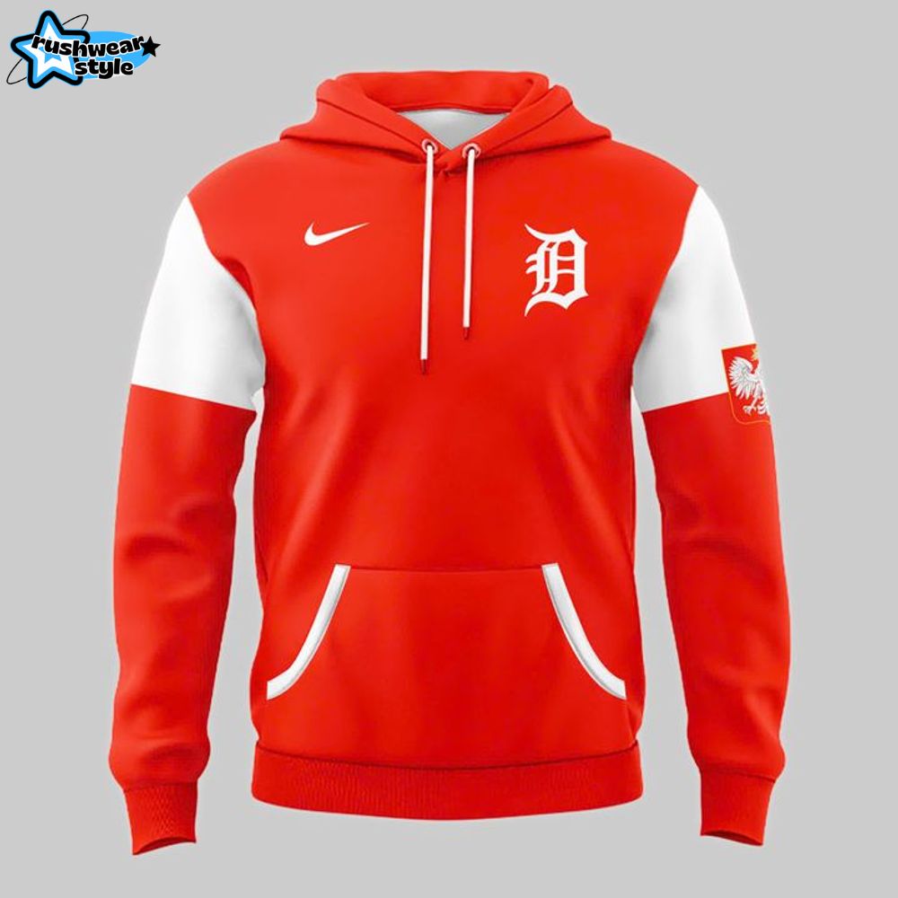 Detroit Tigers Poland Heritage Celebration Hoodie Limited Edition Detroit Tigers Poland Heritage Celebration Hoodie Limited Edition