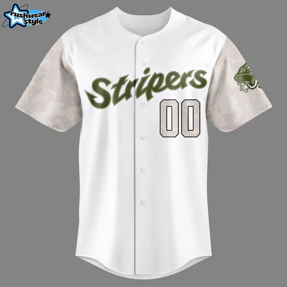 Gwinnett Stripers Salute to Armed Forces Night Personalized Baseball Jersey Gwinnett Stripers Salute to Armed Forces Night Personalized Baseball Jersey