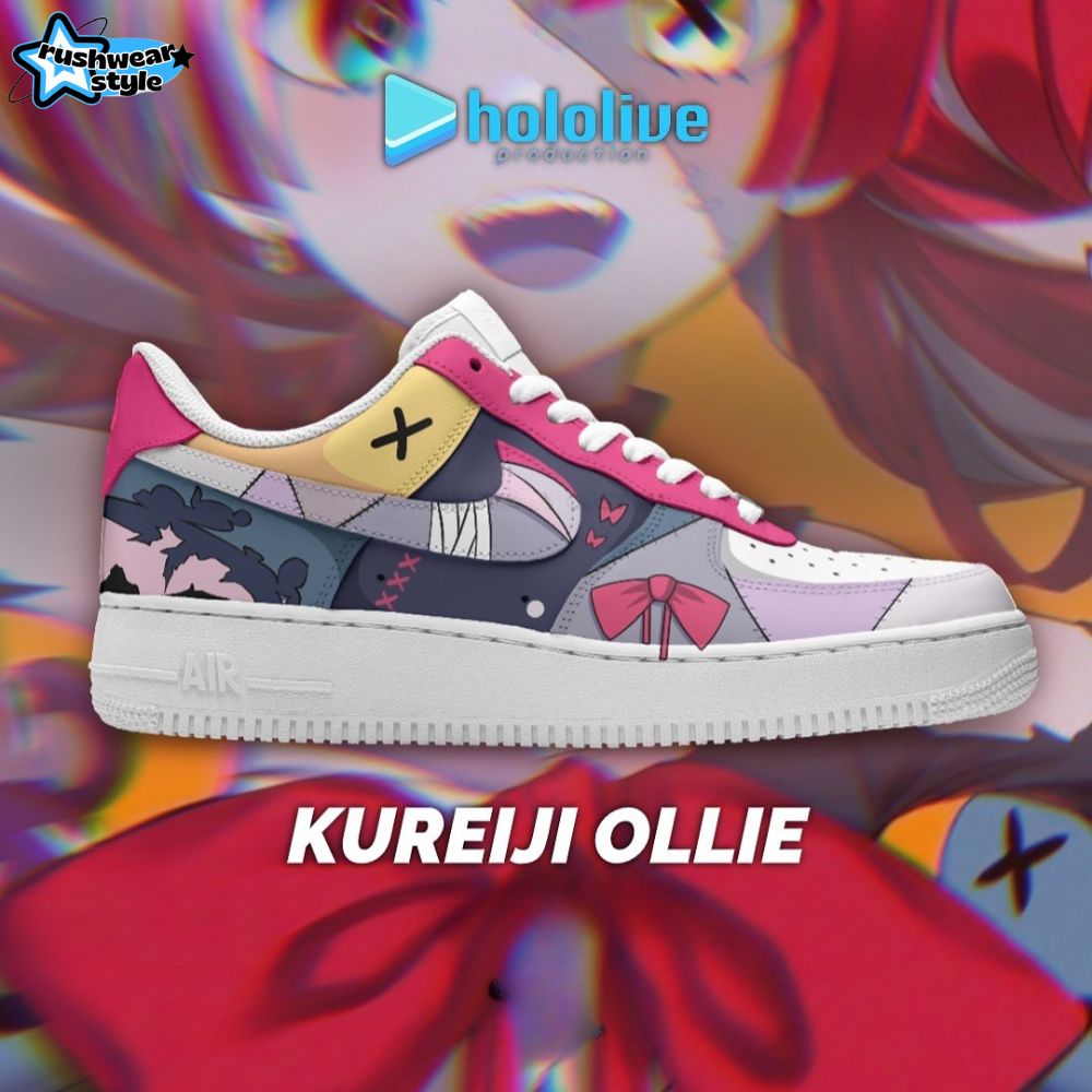 Hololive X Kureiji Ollie Air Force 1 Sneaker Hololive X Kureiji Ollie Air Force 1 Sneaker