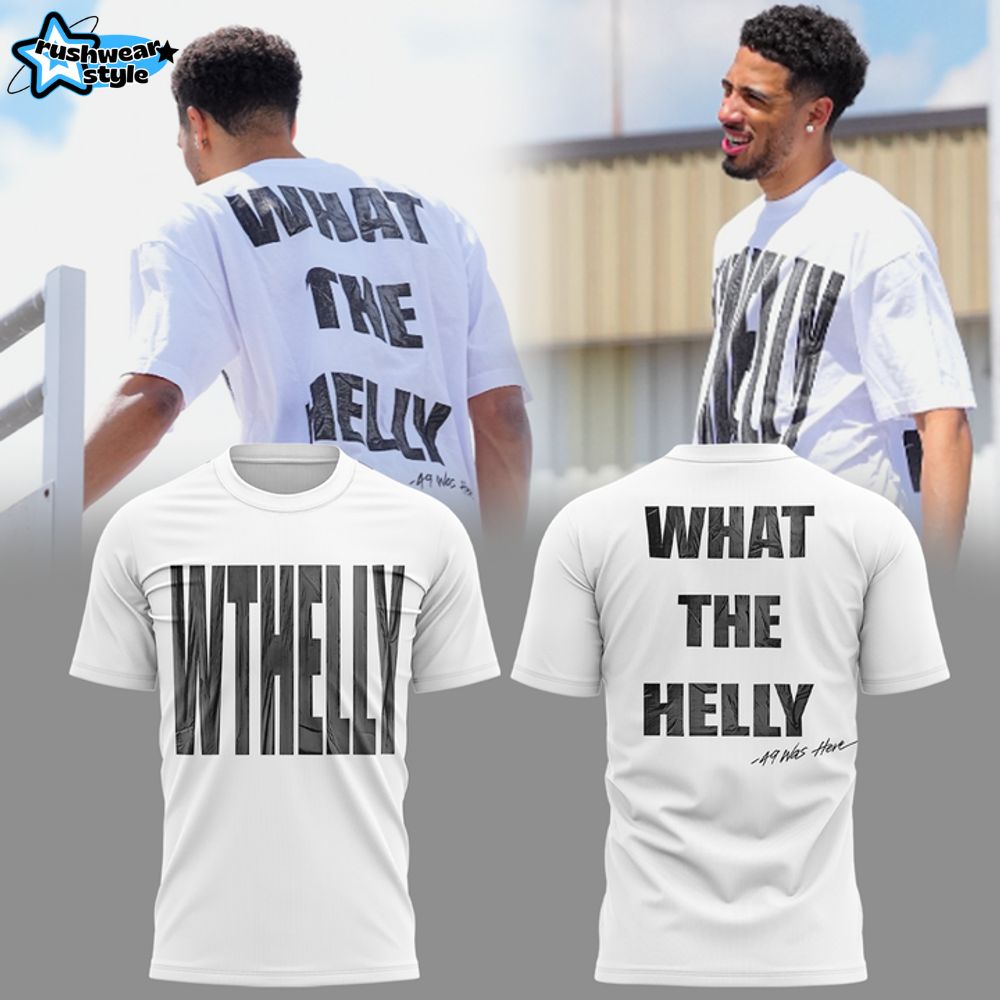 Indiana Pacers "WTHELLY" Tyrese Haliburton Special White Tee Indiana Pacers "WTHELLY" Tyrese Haliburton Special White Tee