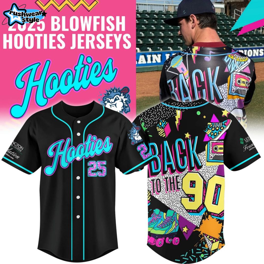Lexington County Blowfish x Hooties "Back to the Nineties" 2025 Baseball Jersey Lexington County Blowfish x Hooties "Back to the Nineties" 2025 Baseball Jersey