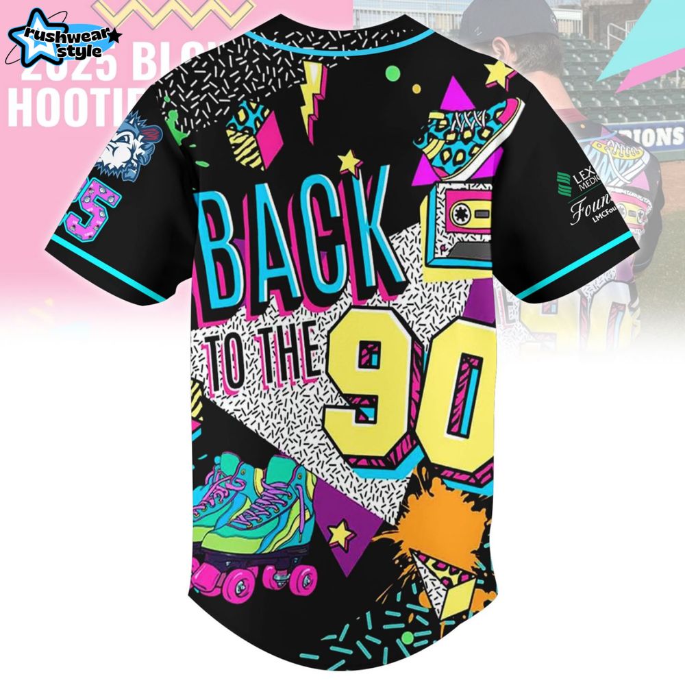 Lexington County Blowfish x Hooties "Back to the Nineties" 2025 Baseball Jersey Lexington County Blowfish x Hooties "Back to the Nineties" 2025 Baseball Jersey