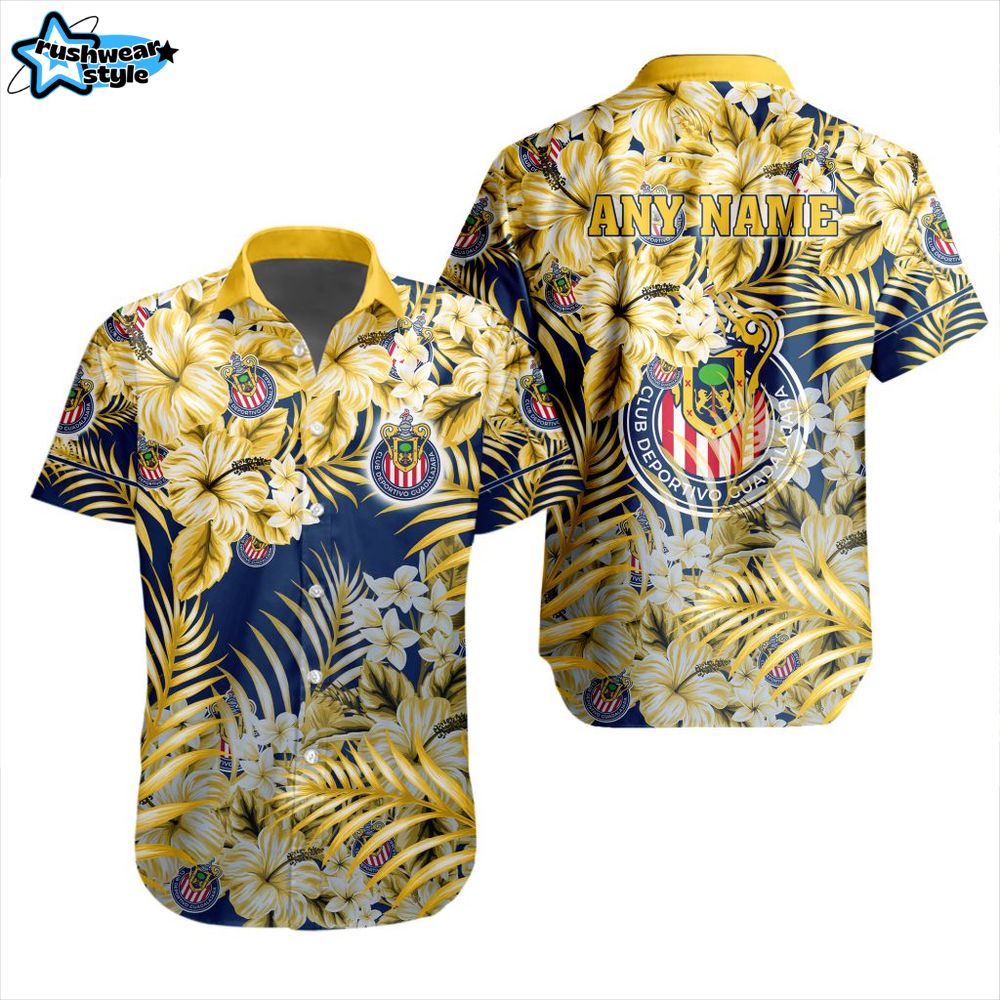 Liga MX Chivas Guadalajara Aloha Hawaiian Shirt Liga MX Chivas Guadalajara Aloha Hawaiian Shirt