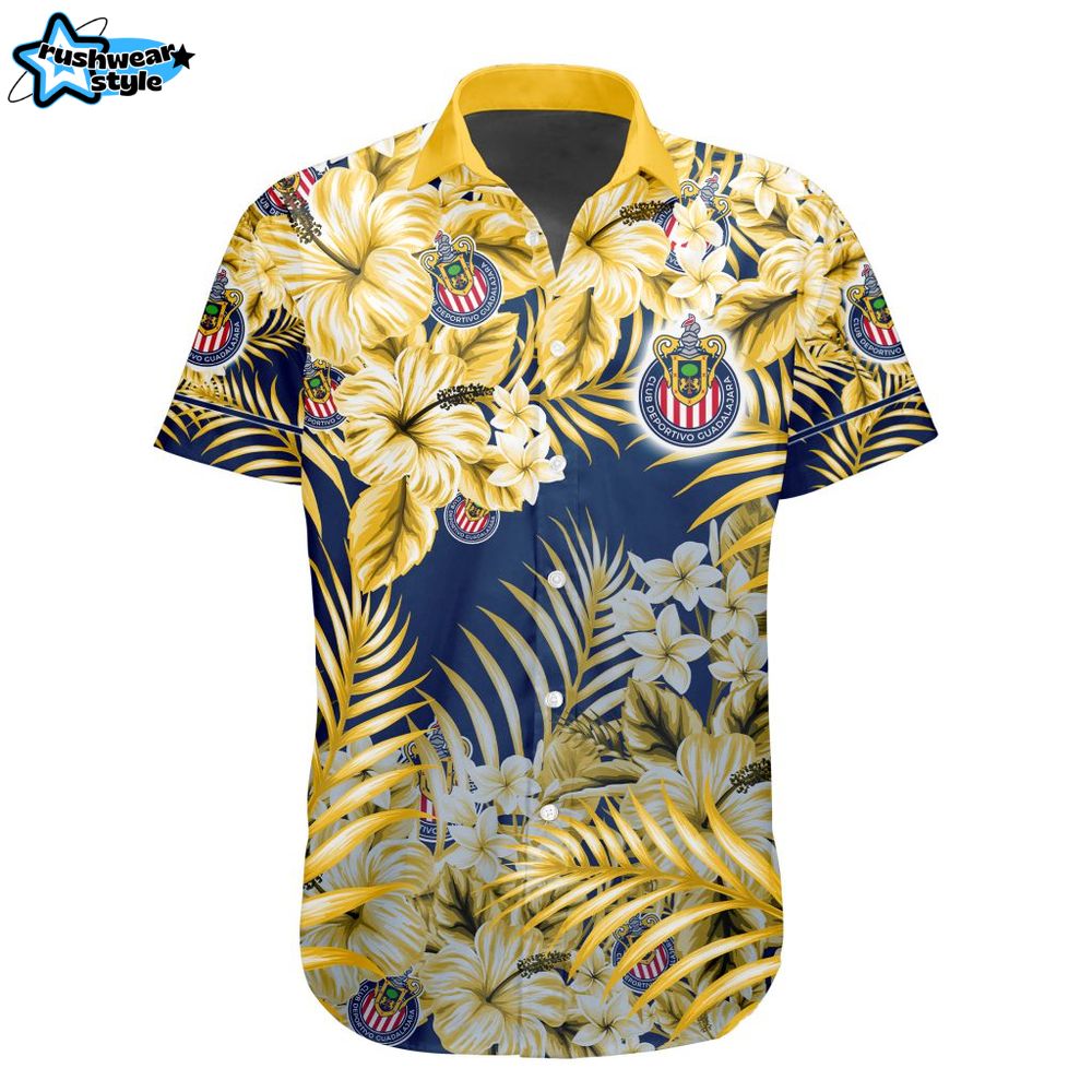 Liga MX Chivas Guadalajara Aloha Hawaiian Shirt Liga MX Chivas Guadalajara Aloha Hawaiian Shirt