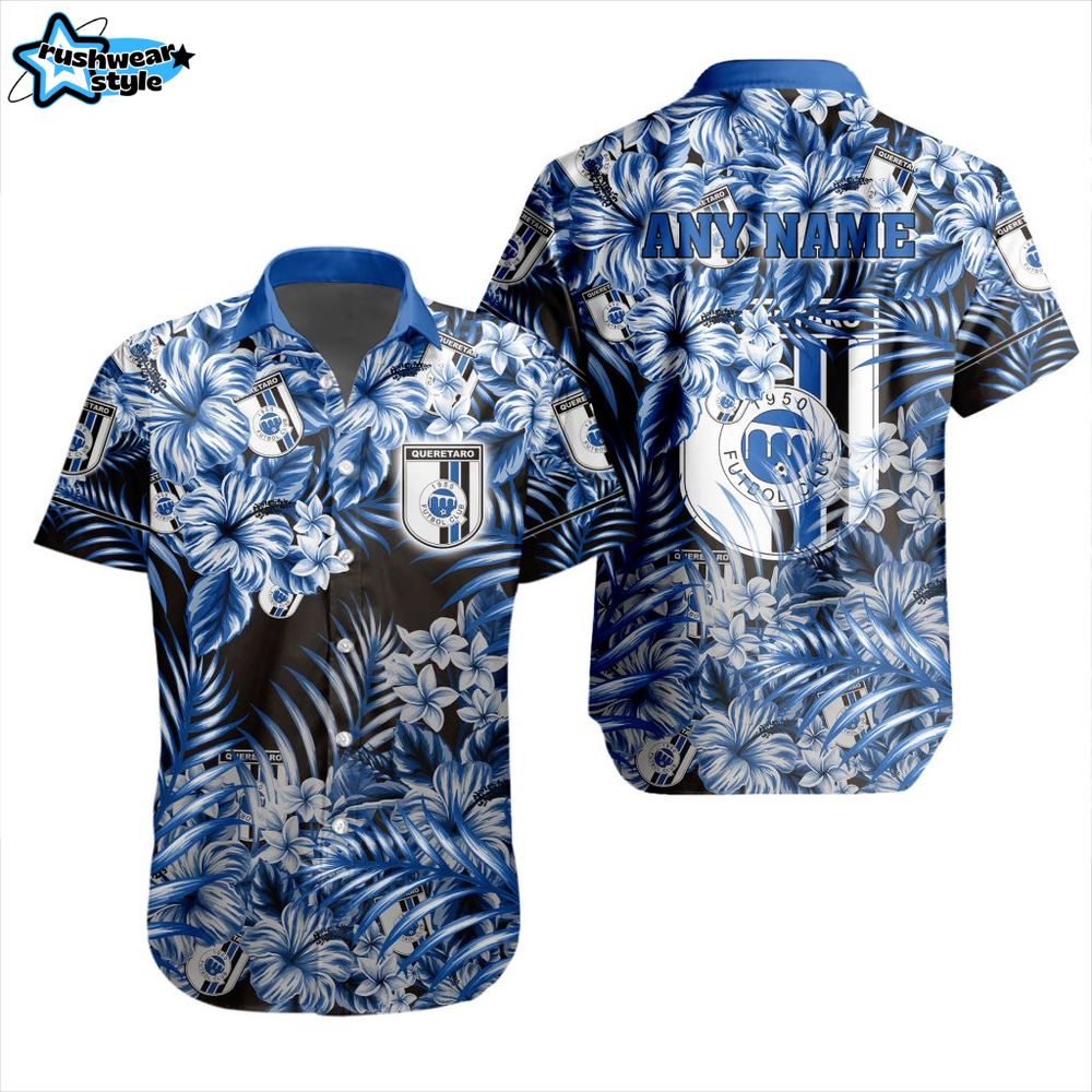 Liga MX Queretaro F.C Aloha Hawaiian Shirt Liga MX Queretaro F.C Aloha Hawaiian Shirt