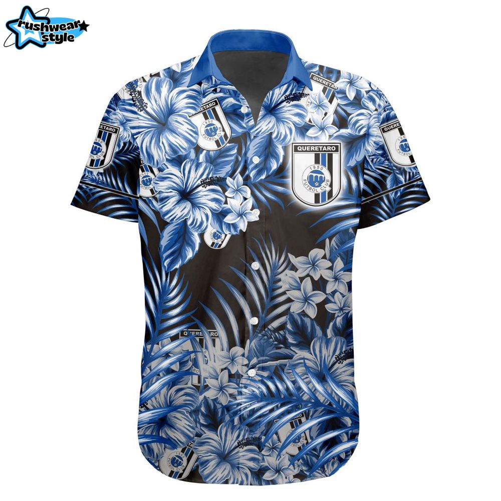 Liga MX Queretaro F.C Aloha Hawaiian Shirt Liga MX Queretaro F.C Aloha Hawaiian Shirt