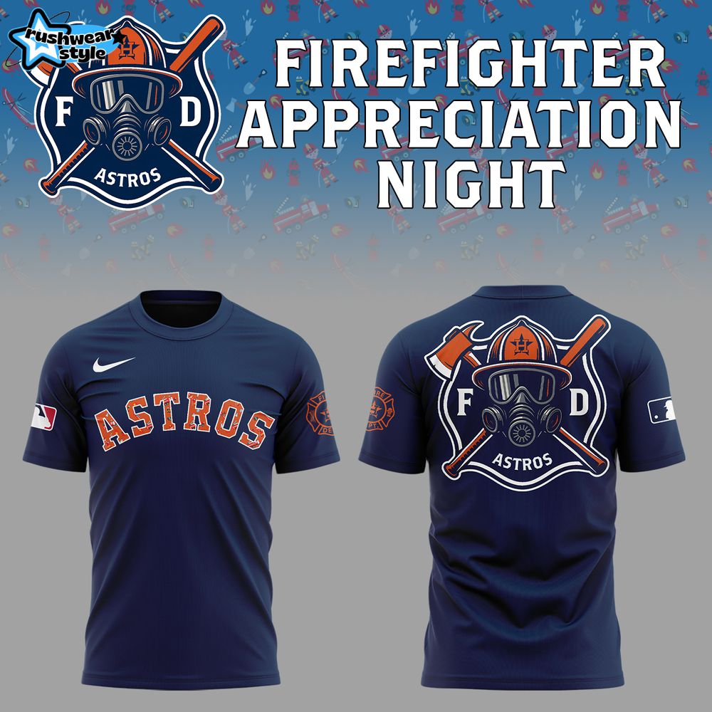 Limited Edition Astros x Firefighter Appreciation Night Tshirt Limited Edition Astros x Firefighter Appreciation Night Tshirt
