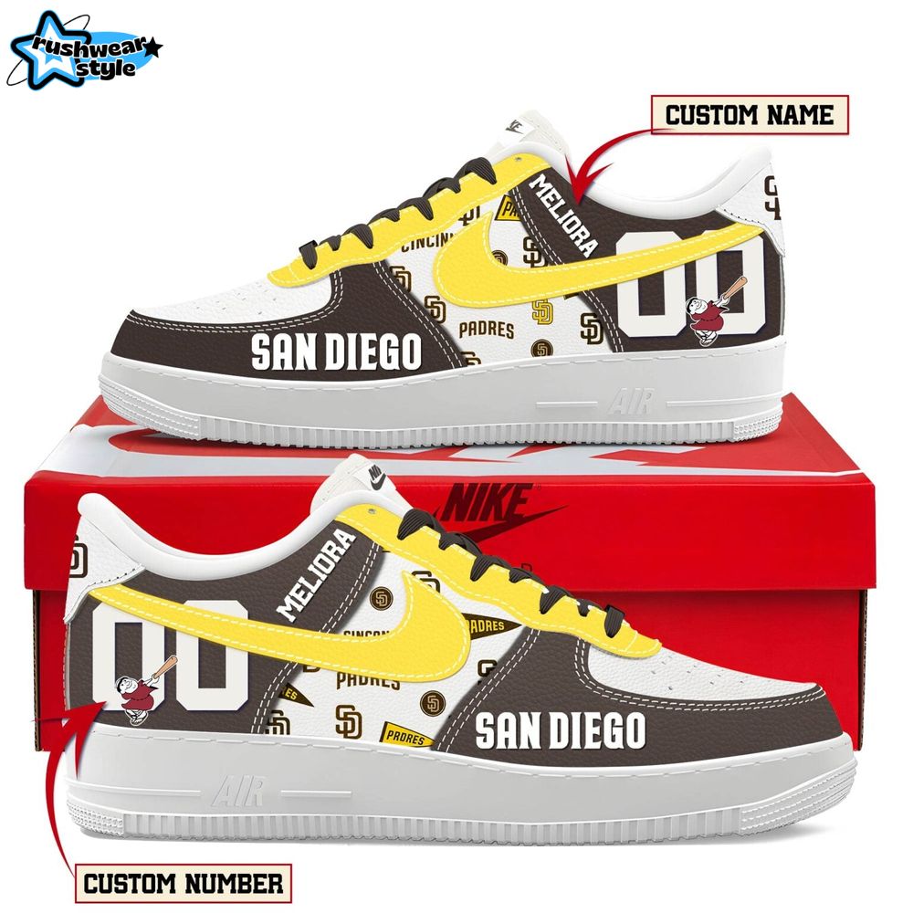Limited Edition San Diego Padres New AF1 SNEAKER Limited Edition San Diego Padres New AF1 SNEAKER