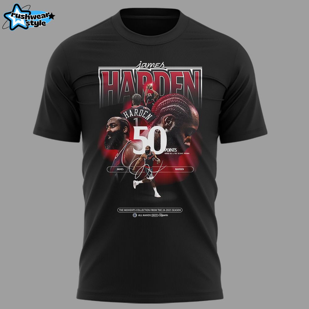 Los Angeles Clippers Free Moments Collections James Harden Black Tee Los Angeles Clippers Free Moments Collections James Harden Black Tee