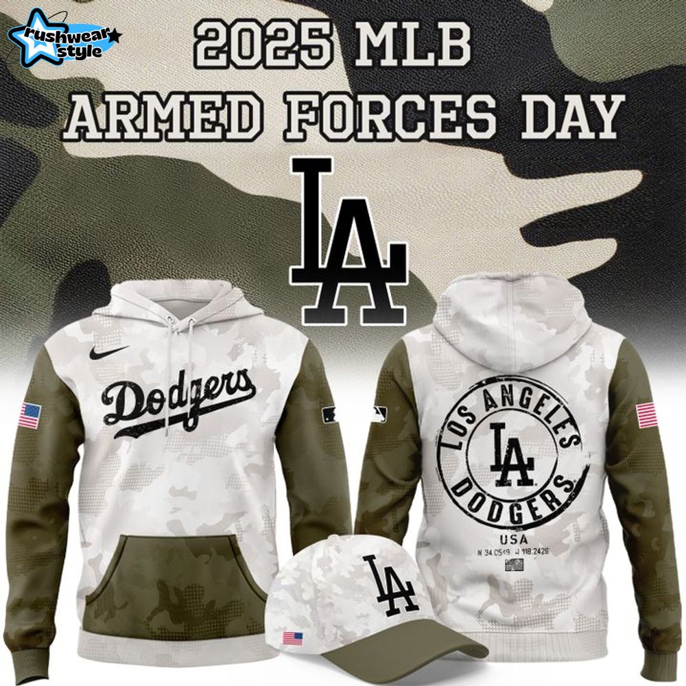 Los Angeles Dodgers 2025 Armed Forces Day Special Hoodie Los Angeles Dodgers 2025 Armed Forces Day Special Hoodie
