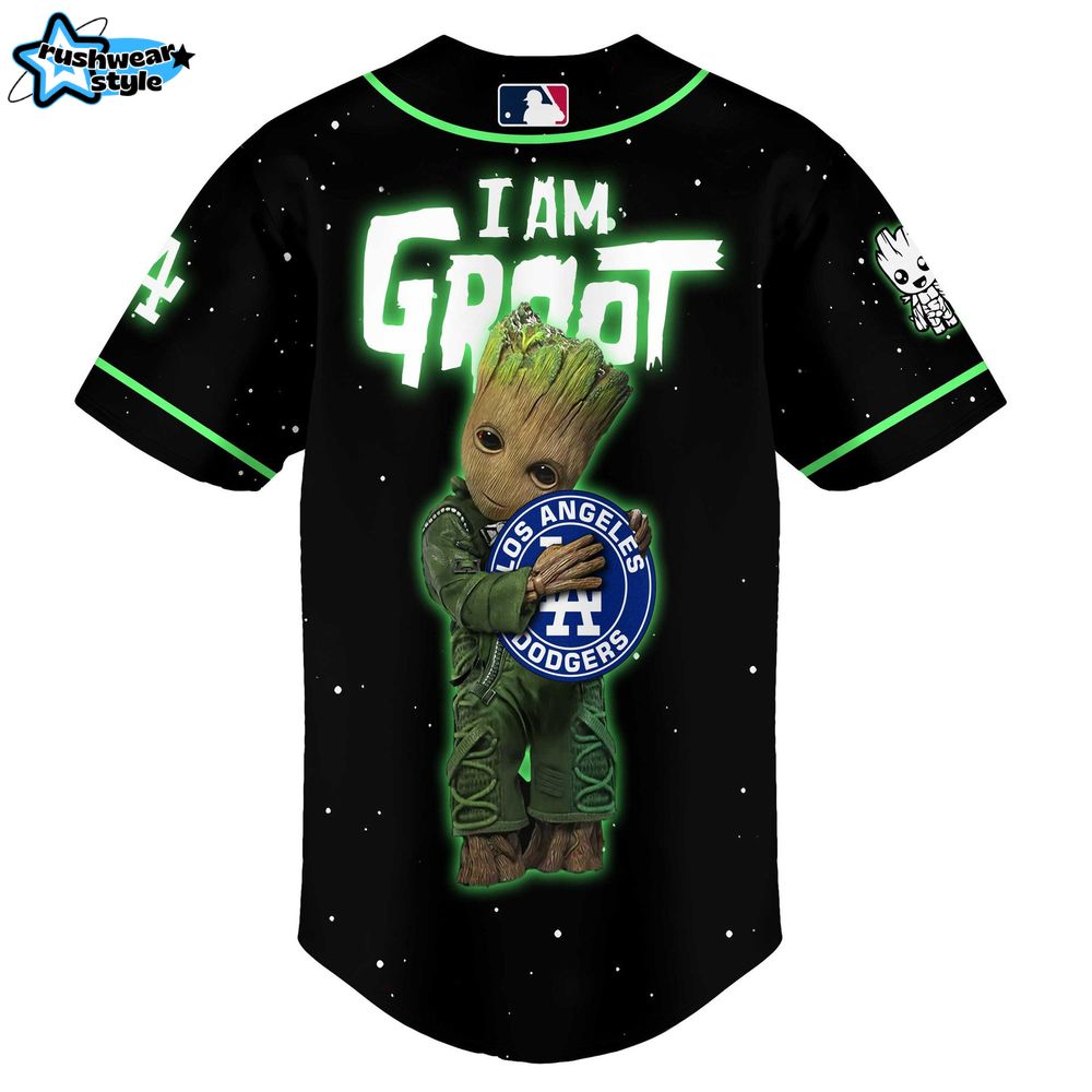 Los Angeles Dodgers X I Am Groot Baseball Jersey Limited Edition Los Angeles Dodgers X I Am Groot Baseball Jersey Limited Edition