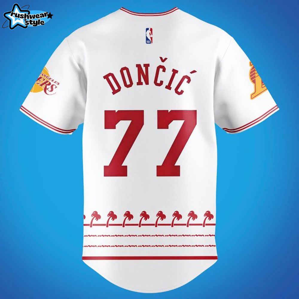Los Angeles Lakers City Edition x In-N-Out Burger Special Baseball Jersey Los Angeles Lakers City Edition x In-N-Out Burger Special Baseball Jersey