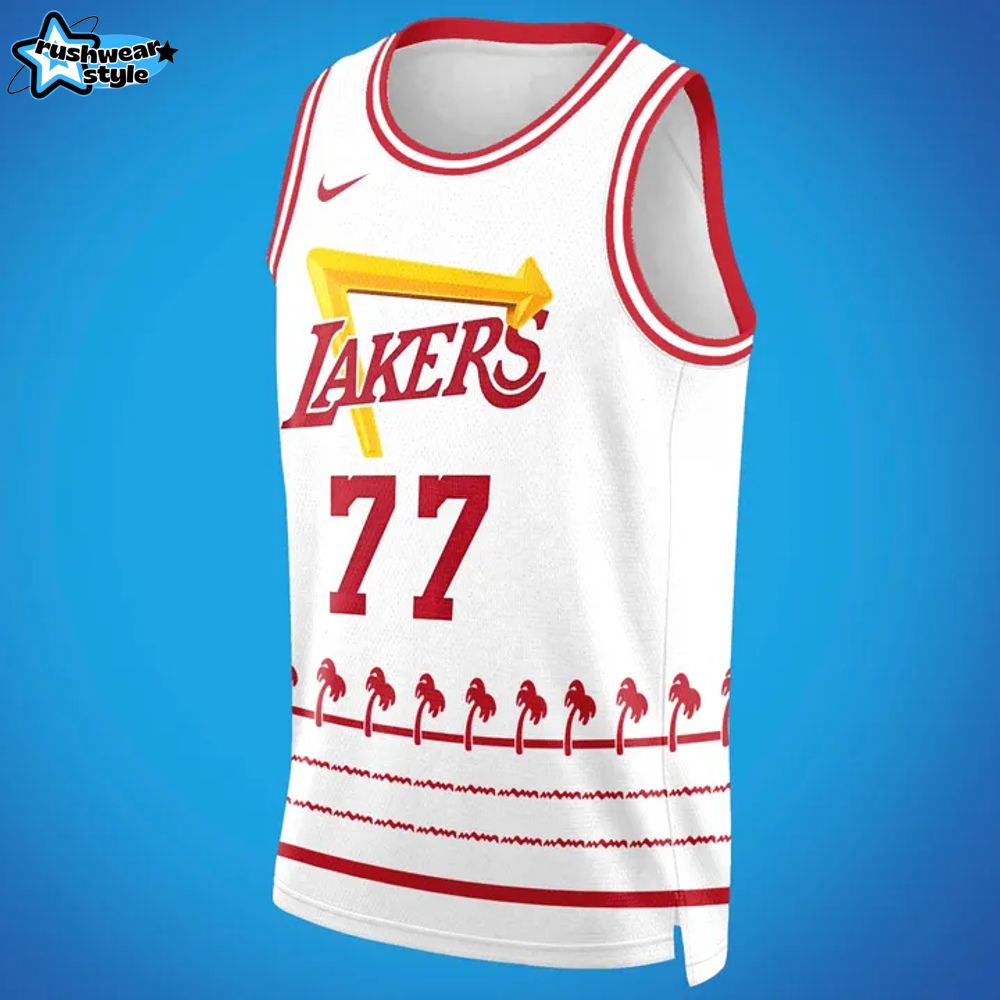 Luka Doncic Los Angeles Lakers In-N-Out Burger Basketball Jersey Luka Doncic Los Angeles Lakers In-N-Out Burger Basketball Jersey