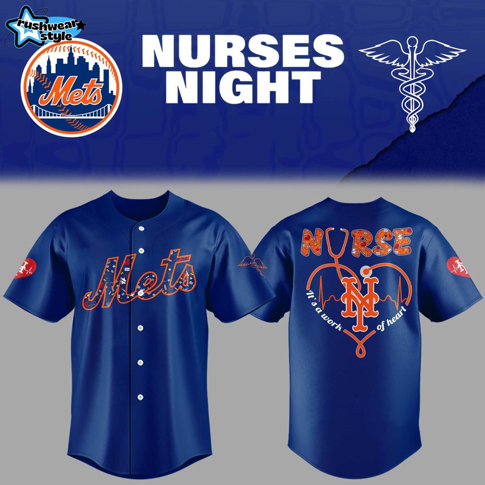 Mets Baseball Nurses Night 3D Baseball Jersey Limited Edition Mets Baseball Nurses Night 3D Baseball Jersey Limited Edition