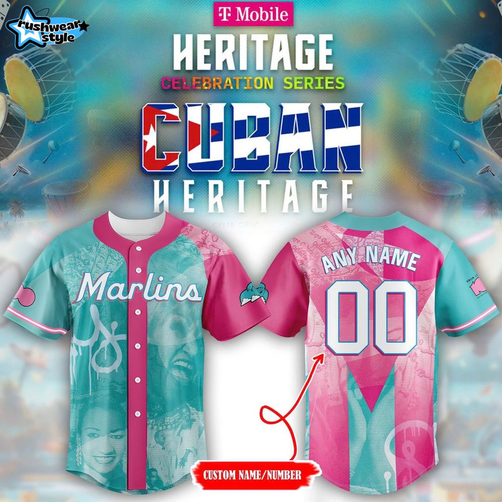 Miami Marlins x 2025 Cuban Heritage Celebration Jersey Miami Marlins x 2025 Cuban Heritage Celebration Jersey