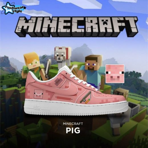 Minecraft Pig Air Force 1 Sneaker