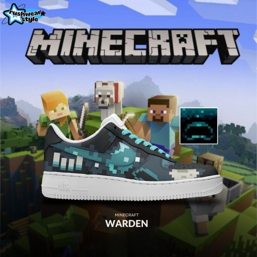 Minecraft Warden Air Force 1 Sneaker
