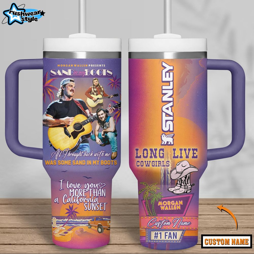 Morgan Wallen Sand In My Boots 2025 Festival Stanley Tumbler Morgan Wallen Sand In My Boots 2025 Festival Stanley Tumbler