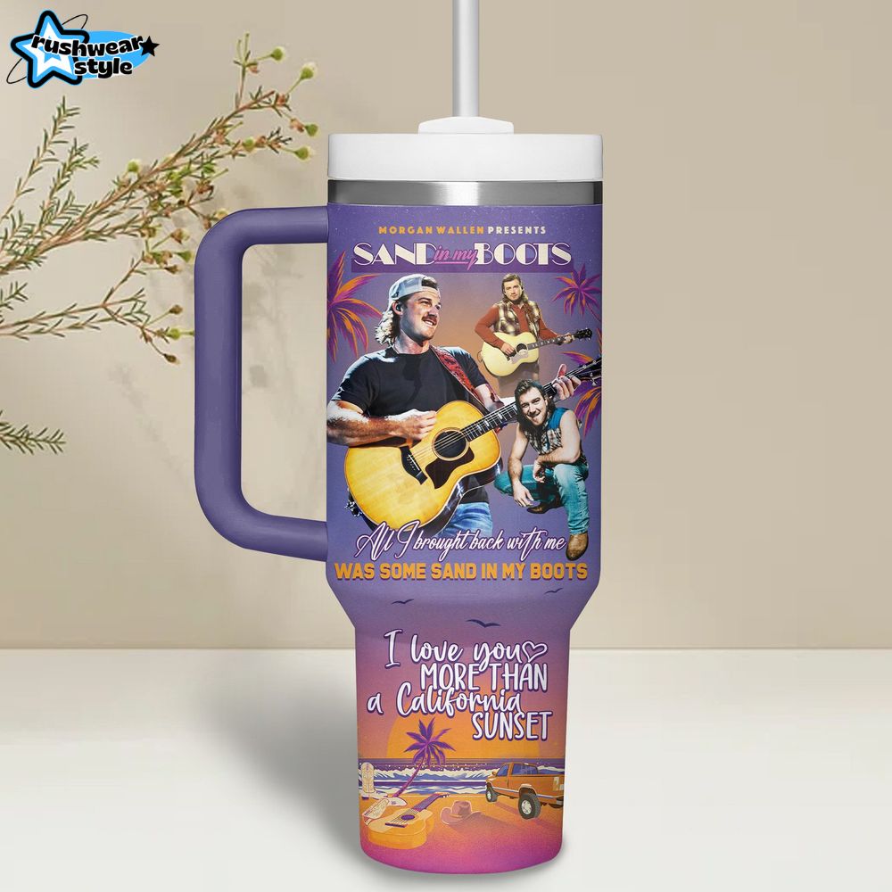 Morgan Wallen Sand In My Boots 2025 Festival Stanley Tumbler Morgan Wallen Sand In My Boots 2025 Festival Stanley Tumbler