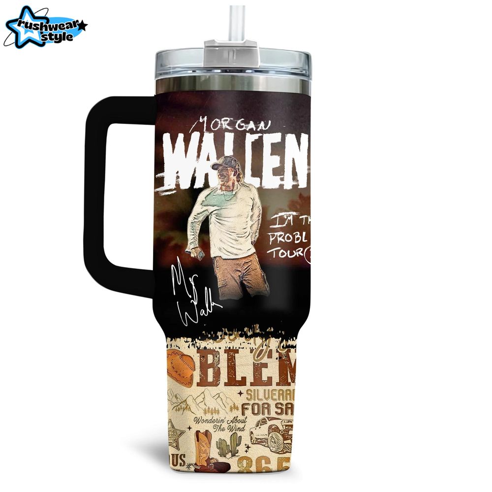 Morgan Wallen The Problem Tour 40oz Stanley Tumbler Morgan Wallen The Problem Tour 40oz Stanley Tumbler