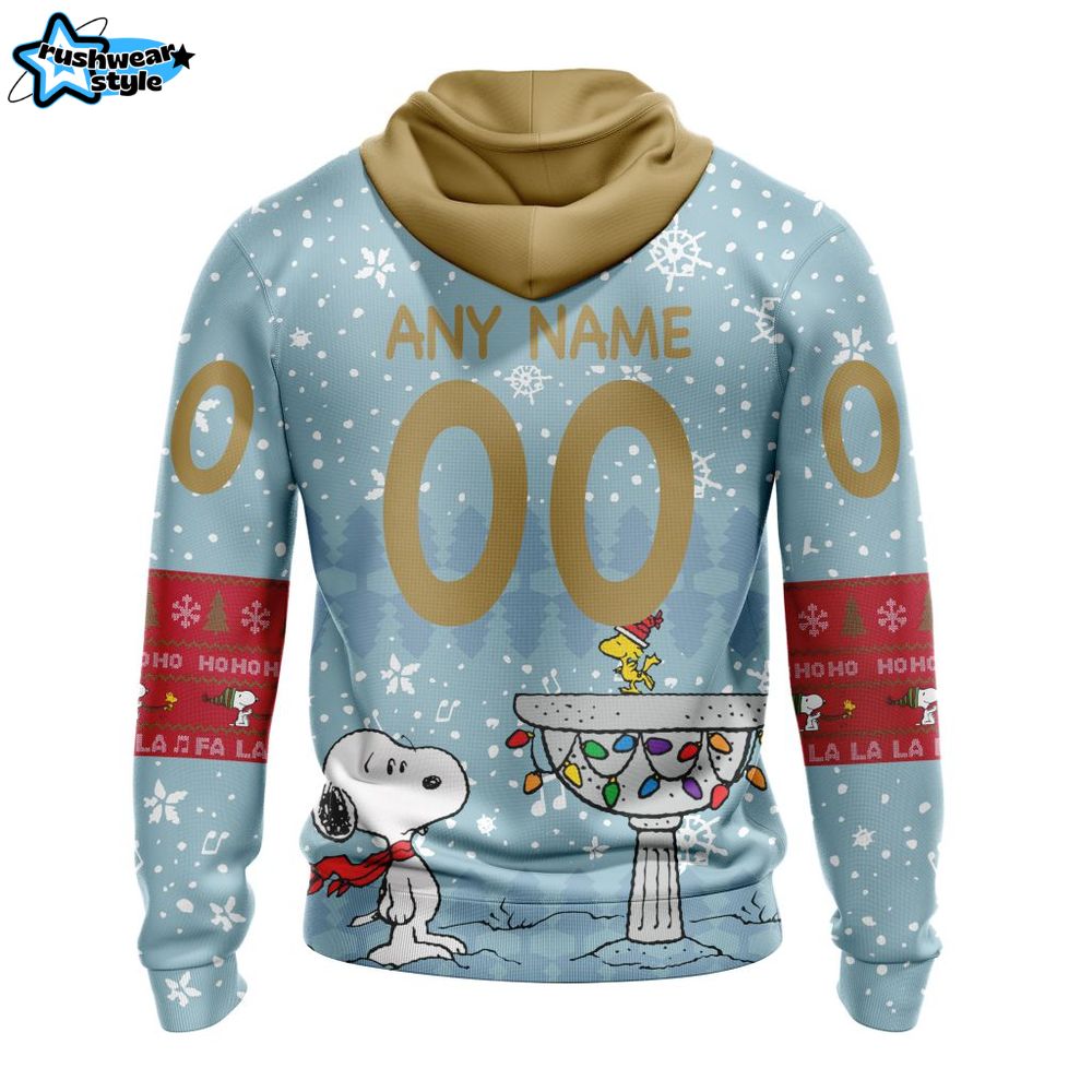 NHL Vegas Golden Knights Special Peanuts Christmas Design Hoodie NHL Vegas Golden Knights Special Peanuts Christmas Design Hoodie