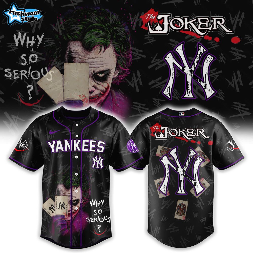 New York Yankees x The Joker Baseball Jersey Limited Edition New York Yankees x The Joker Baseball Jersey Limited Edition