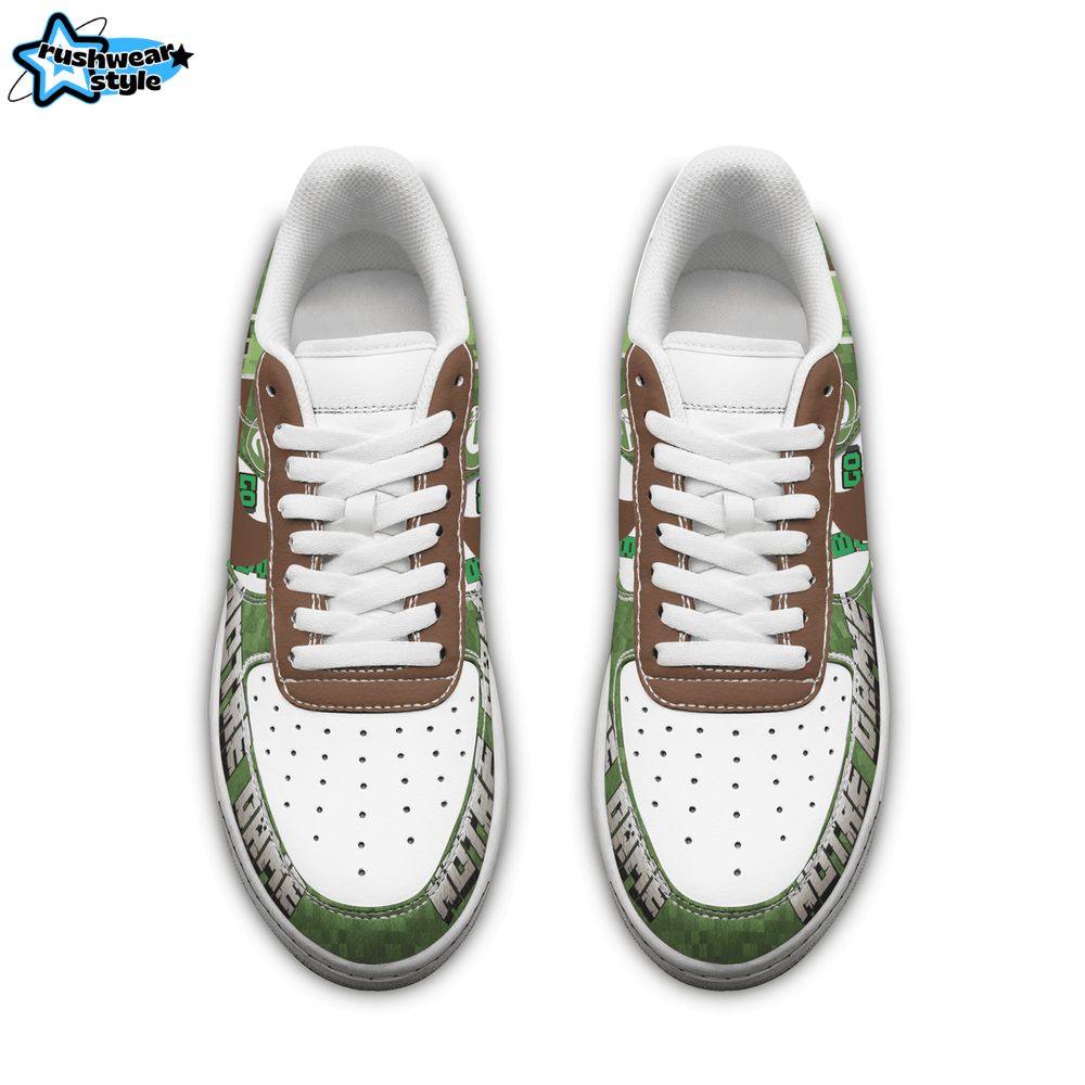 Notre Dame Fighting Irish x Minecraft "Go Irish" Air Force 1 Sneaker Limited Edition Notre Dame Fighting Irish x Minecraft "Go Irish" Air Force 1 Sneaker Limited Edition