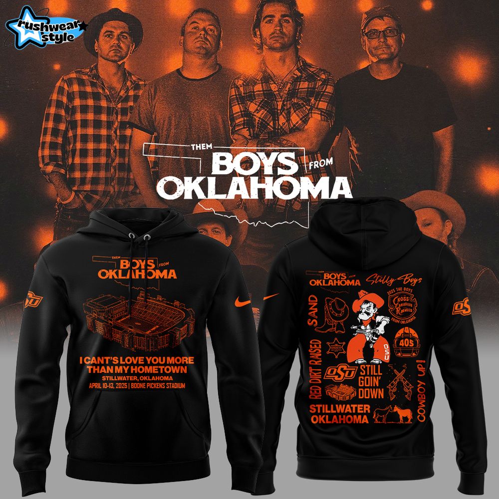 Oklahoma State Cowboys The Boys From Oklahoma Black Hoodie Cap Jogger Oklahoma State Cowboys The Boys From Oklahoma Black Hoodie Cap Jogger
