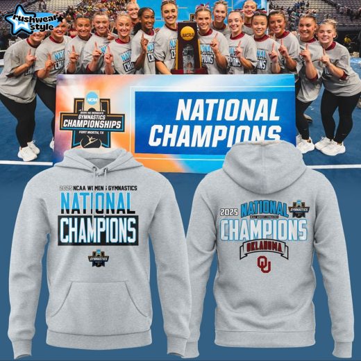 Oklahoma Women’s Gymnastics National Champions 2025 Hoodie