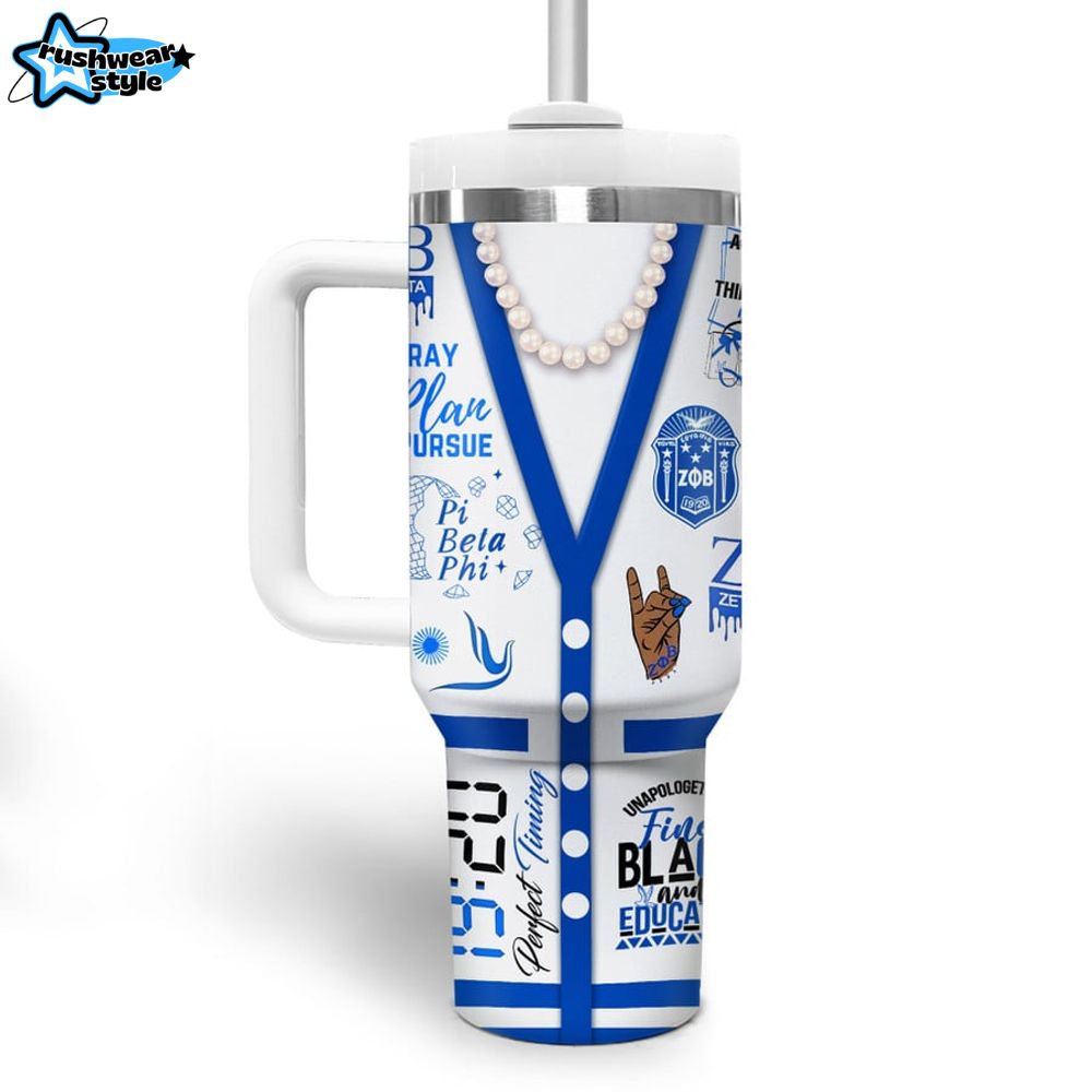Omega Psi Phi 1920 Sorority Inc Tumbler 40oz with Handle Omega Psi Phi 1920 Sorority Inc Tumbler 40oz with Handle