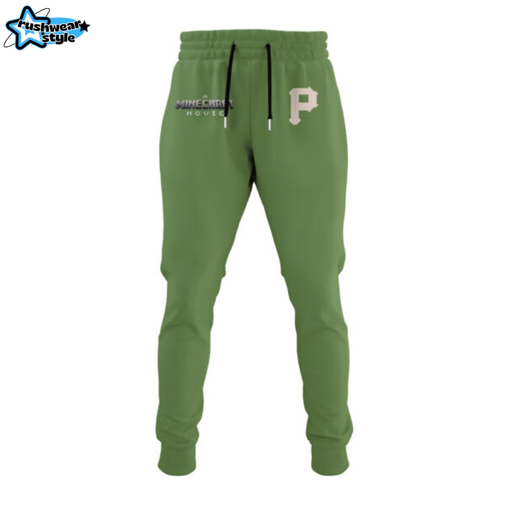 Pittsburgh Pirates MLB x A MINECRAFT MOVIE Night Combo Hoodie Jogger Cap Editions Limited Pittsburgh Pirates MLB x A MINECRAFT MOVIE Night Combo Hoodie Jogger Cap Editions Limited