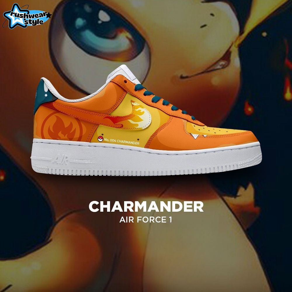 Pokemon X Charmander Air Force 1 Sneaker Limited Edition Pokemon X Charmander Air Force 1 Sneaker Limited Edition