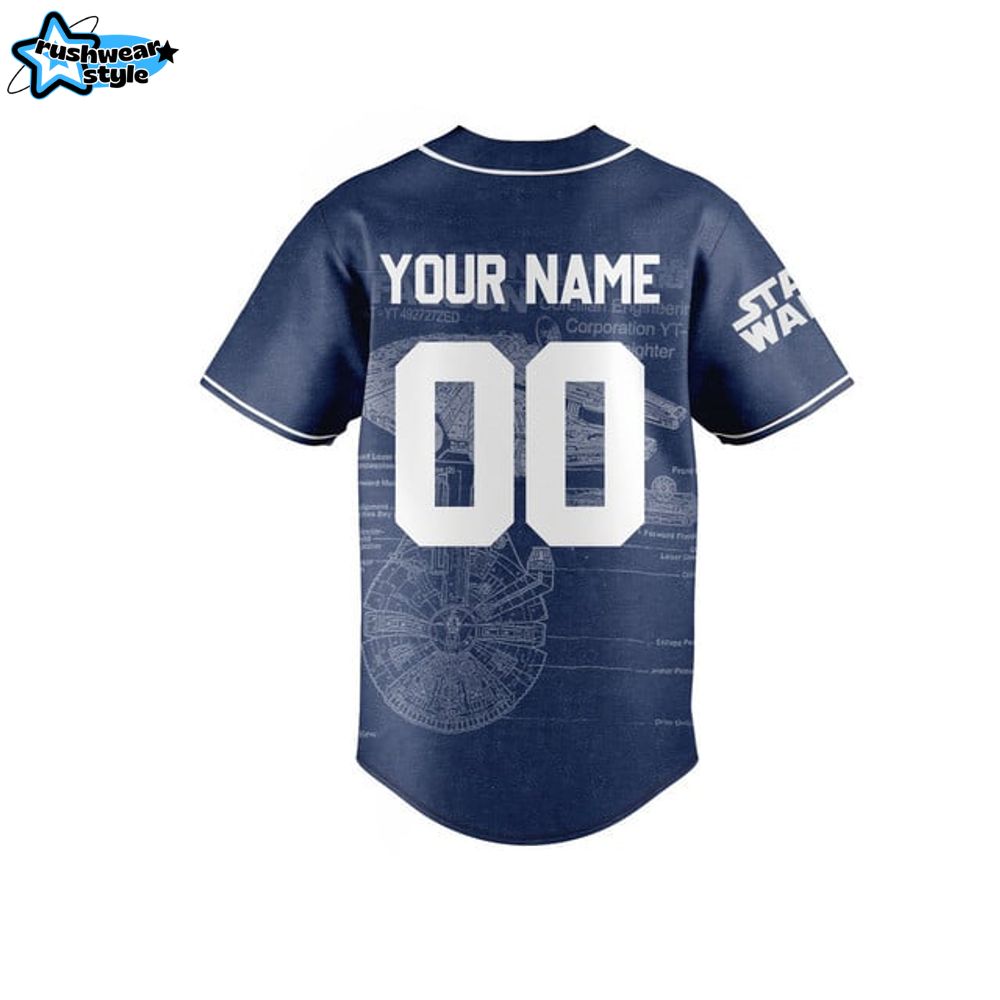 Premium Star Wars Custom Name Number Baseball Jersey Premium Star Wars Custom Name Number Baseball Jersey
