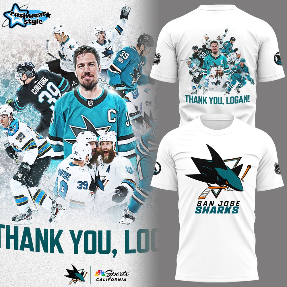 San Jose Sharks "Thank You, Logan Couture" Shirt 2025 San Jose Sharks "Thank You, Logan Couture" Shirt 2025