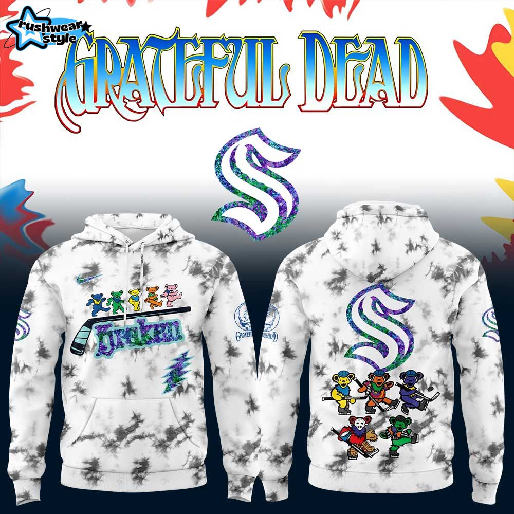 Seattle Kraken NHL x  Grateful Dead Night Hoodie Set 2025
