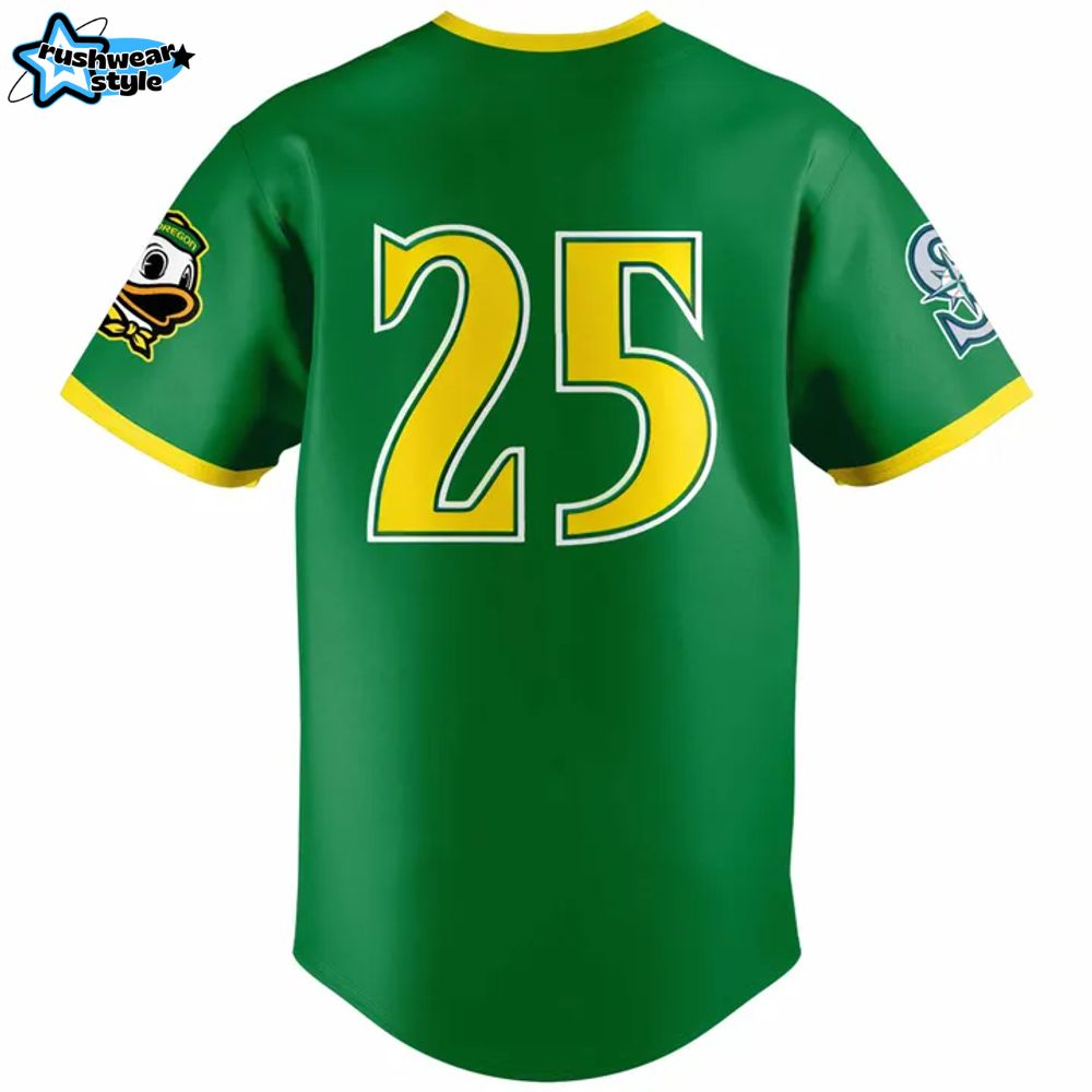 Seattle Mariners x 2025 University of Oregon Night Baseball Jersey Seattle Mariners x 2025 University of Oregon Night Baseball Jersey
