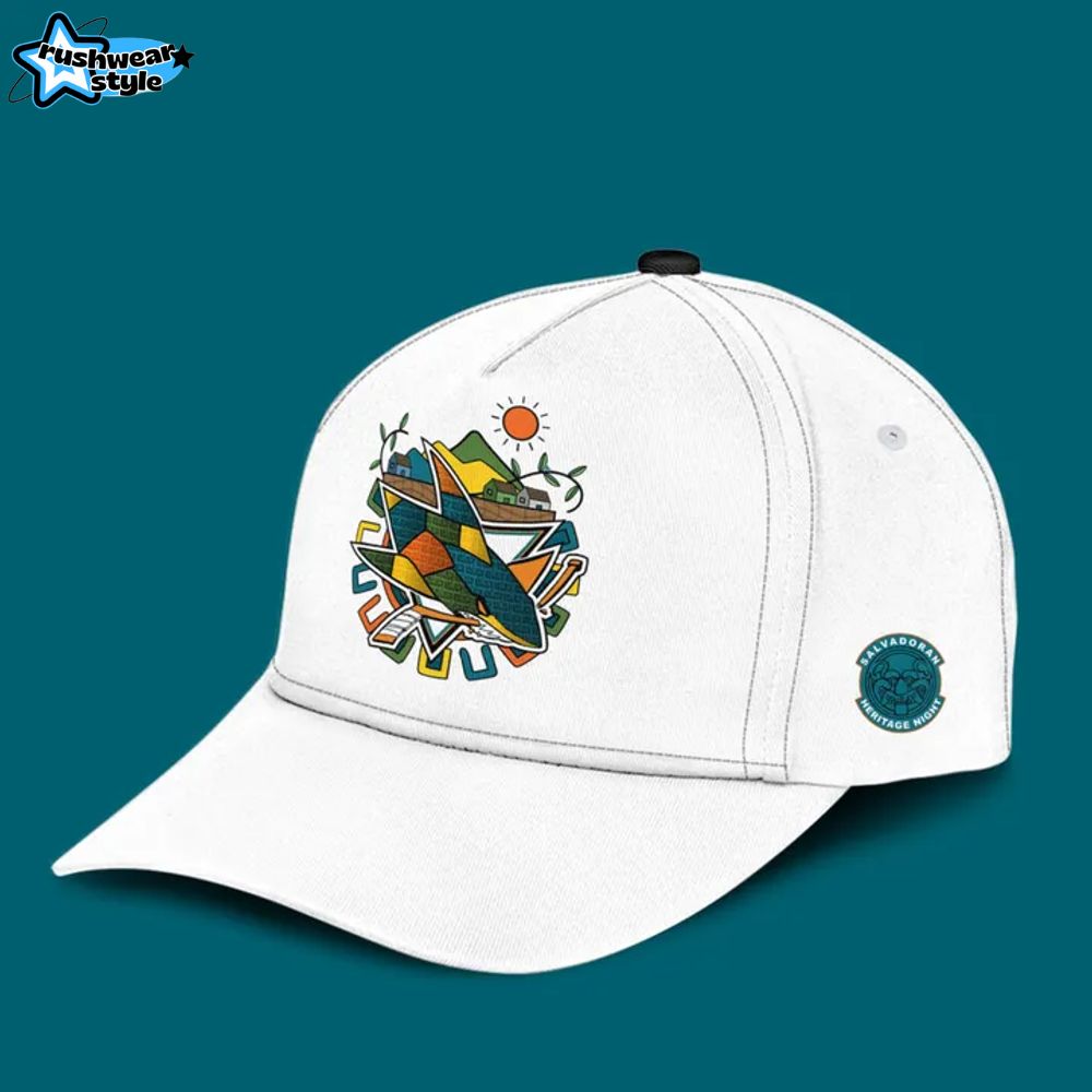 Special New Salvadoran Heritage Night San Jose Sharks Hoodie Jogger Cap 2025 Special New Salvadoran Heritage Night San Jose Sharks Hoodie Jogger Cap 2025