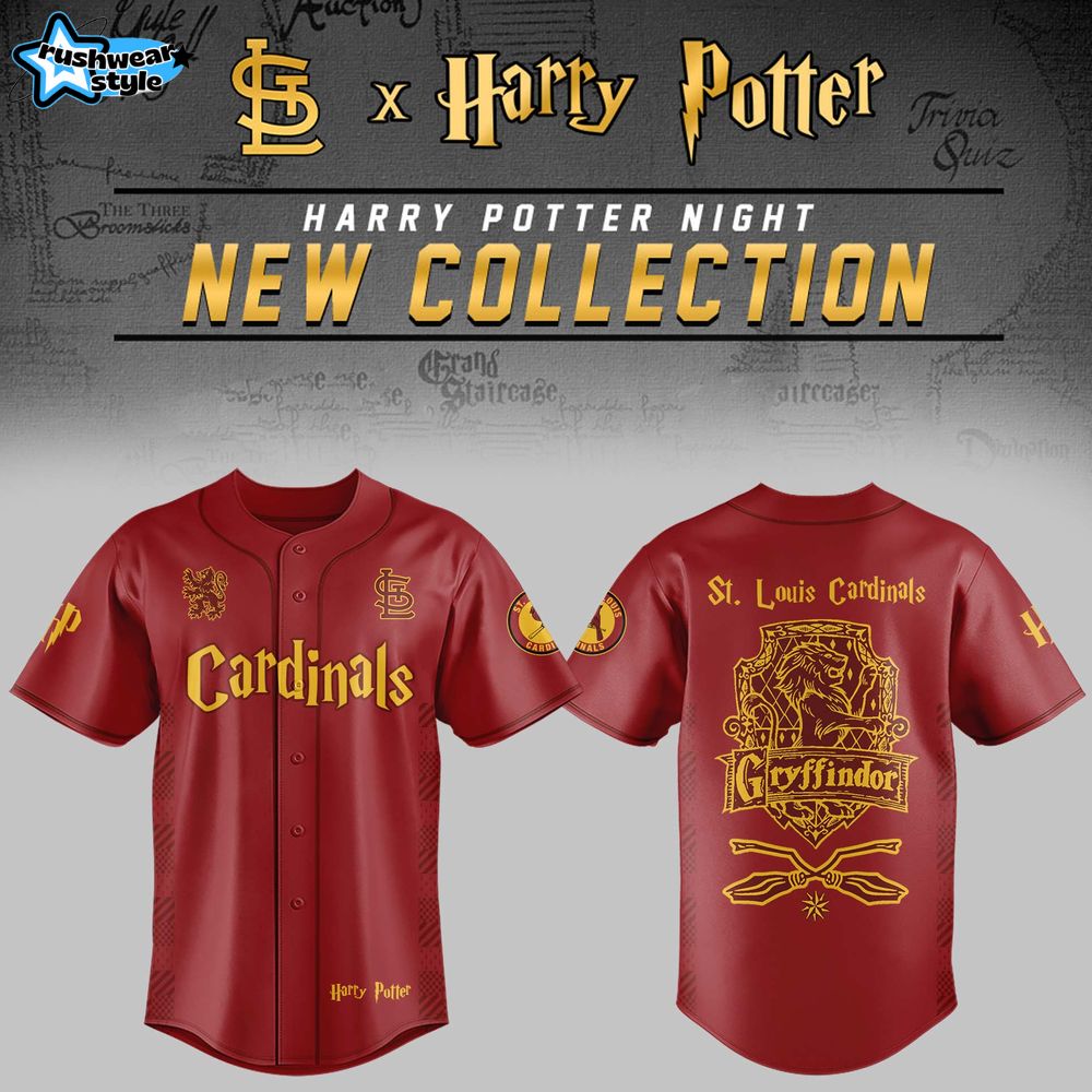 St. Louis Cardinals x Harry Potter Night Gryffindor House Baseball Jersey St. Louis Cardinals x Harry Potter Night Gryffindor House Baseball Jersey