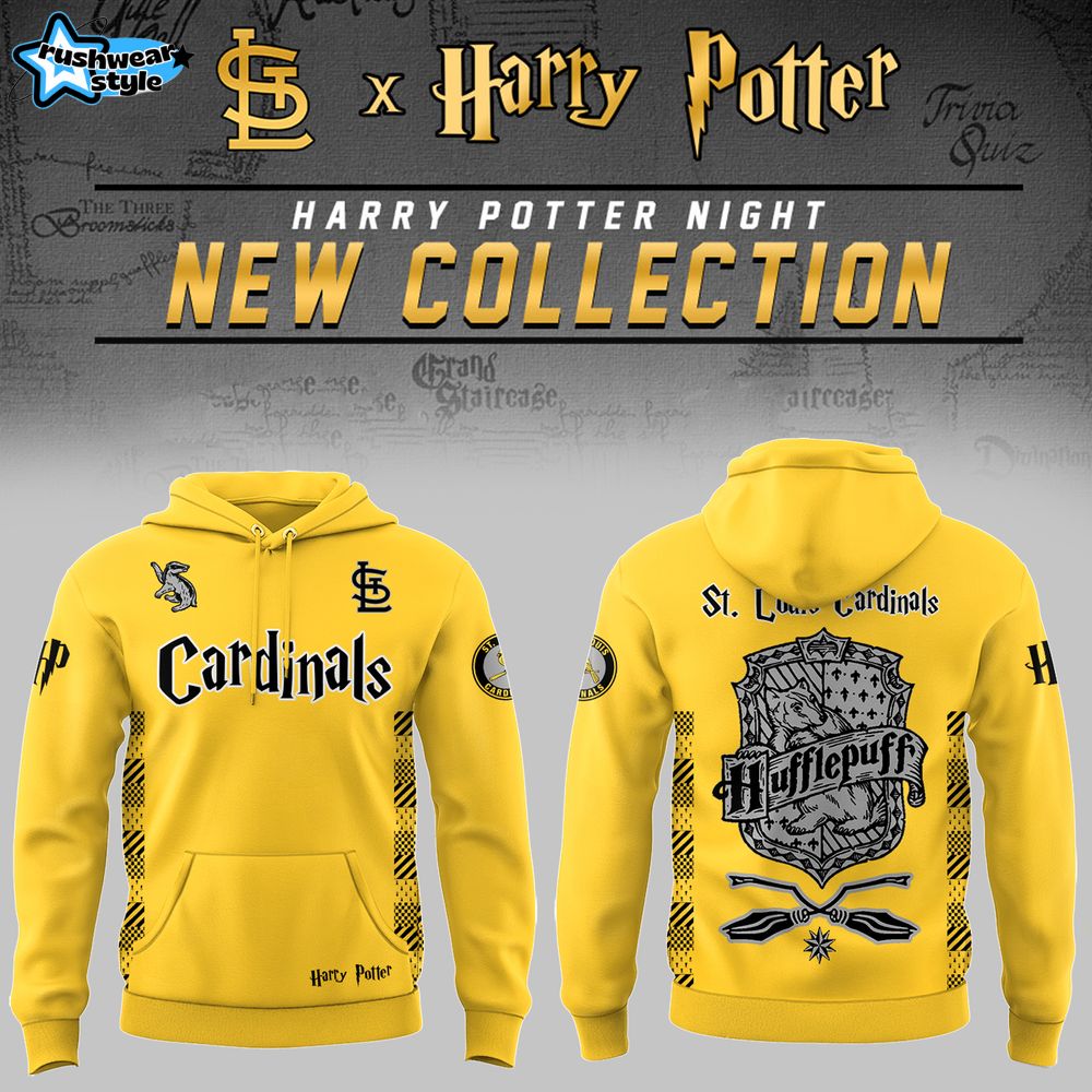 St. Louis Cardinals x Harry Potter Night Hufflepuff House Hoodie St. Louis Cardinals x Harry Potter Night Hufflepuff House Hoodie