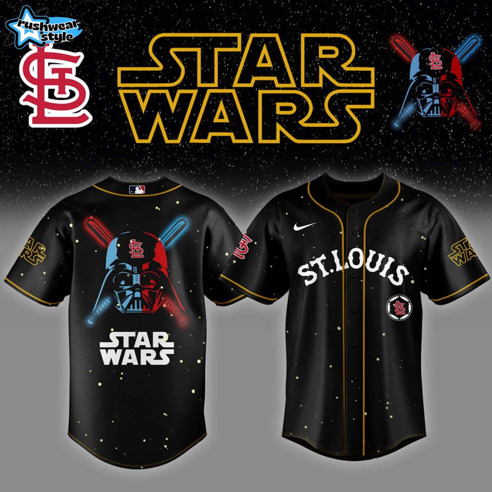 St.Louis Cardinals MLB x StarWars Combo Baseball Jersey Cap Editions Limited 2025 St.Louis Cardinals MLB x StarWars Combo Baseball Jersey Cap Editions Limited 2025