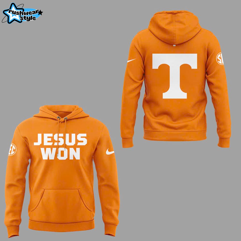 Tennessee Vols Baseball JESUS WON 2025 Hoodie Set Tennessee Vols Baseball JESUS WON 2025 Hoodie Set