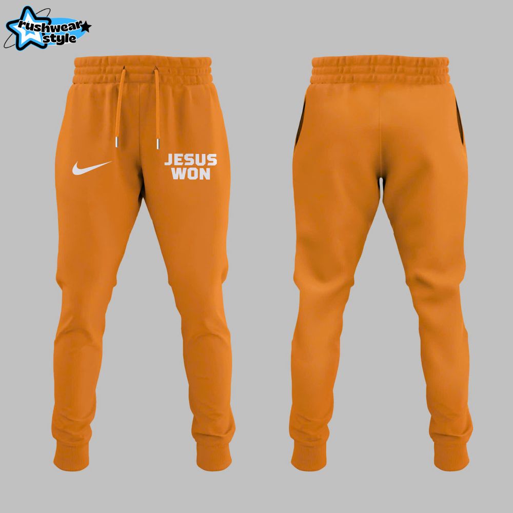 Tennessee Vols Baseball JESUS WON 2025 Hoodie Set Tennessee Vols Baseball JESUS WON 2025 Hoodie Set