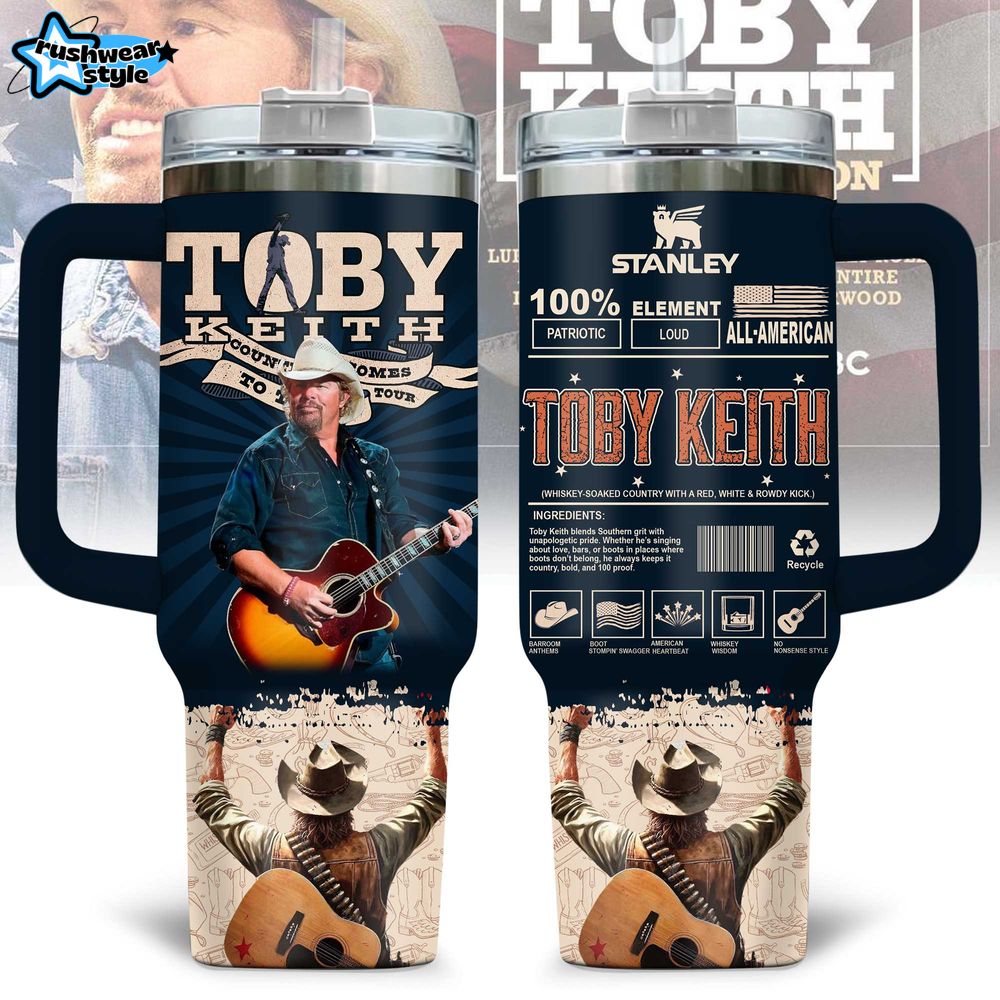 Toby Keith Courtesy of the Red, White and Blue Stanley Tumbler Toby Keith Courtesy of the Red, White and Blue Stanley Tumbler
