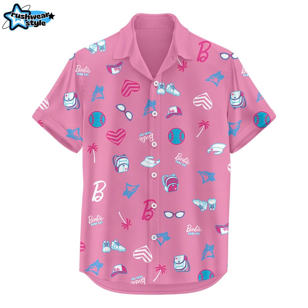 Toronto Blue Jays x Barbie 2025 Limited Edition Hawaiian Shirt Toronto Blue Jays x Barbie 2025 Limited Edition Hawaiian Shirt
