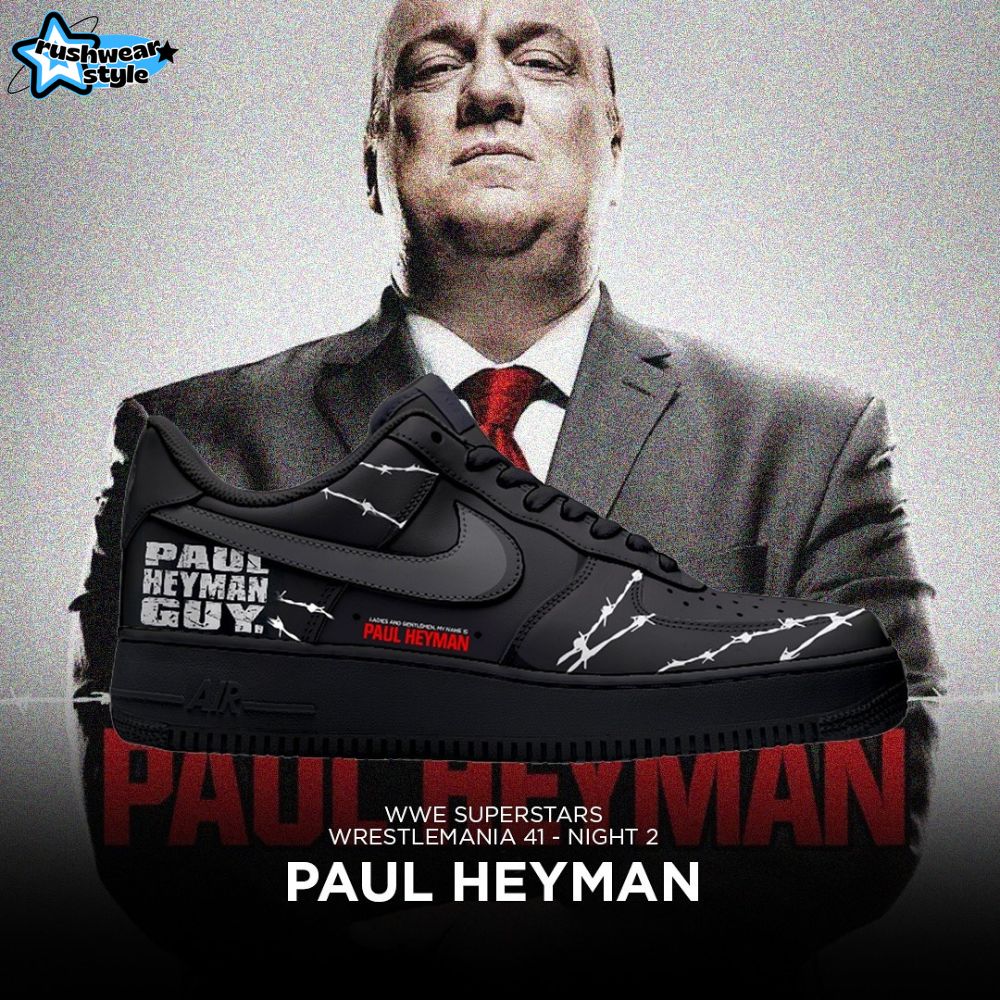 WWE Paul Heyman Air Force 1 Sneaker WWE Paul Heyman Air Force 1 Sneaker