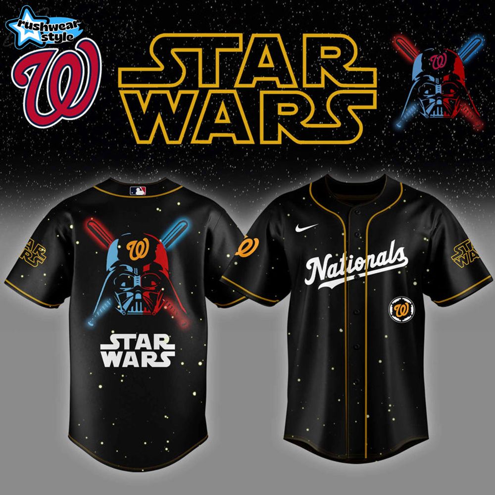 Washington Nationals MLB x StarWars Combo Baseball Jersey Cap Editions Limited 2025 Washington Nationals MLB x StarWars Combo Baseball Jersey Cap Editions Limited 2025