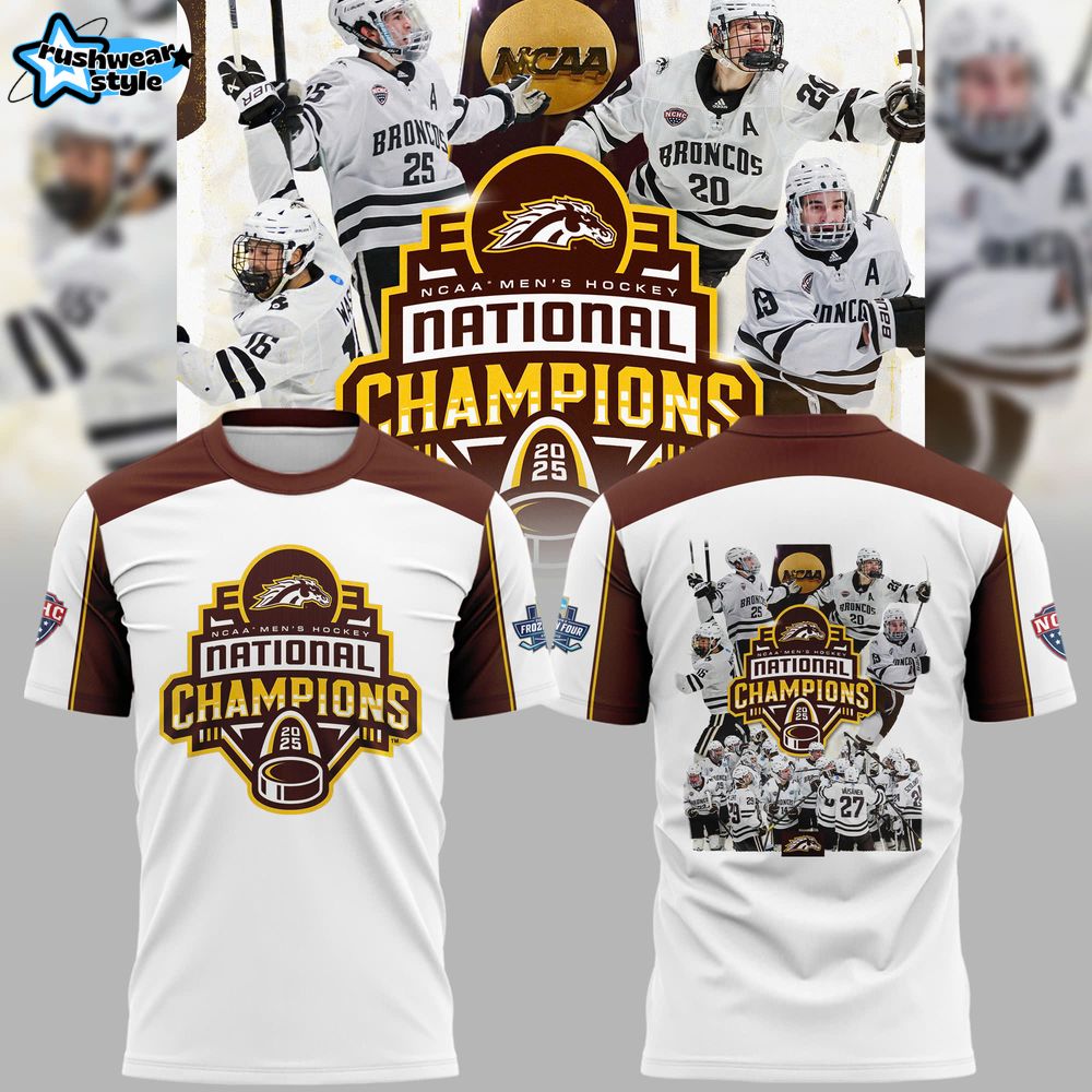Western Michigan Broncos 2025 National Hockey Champions Shirt Western Michigan Broncos 2025 National Hockey Champions Shirt
