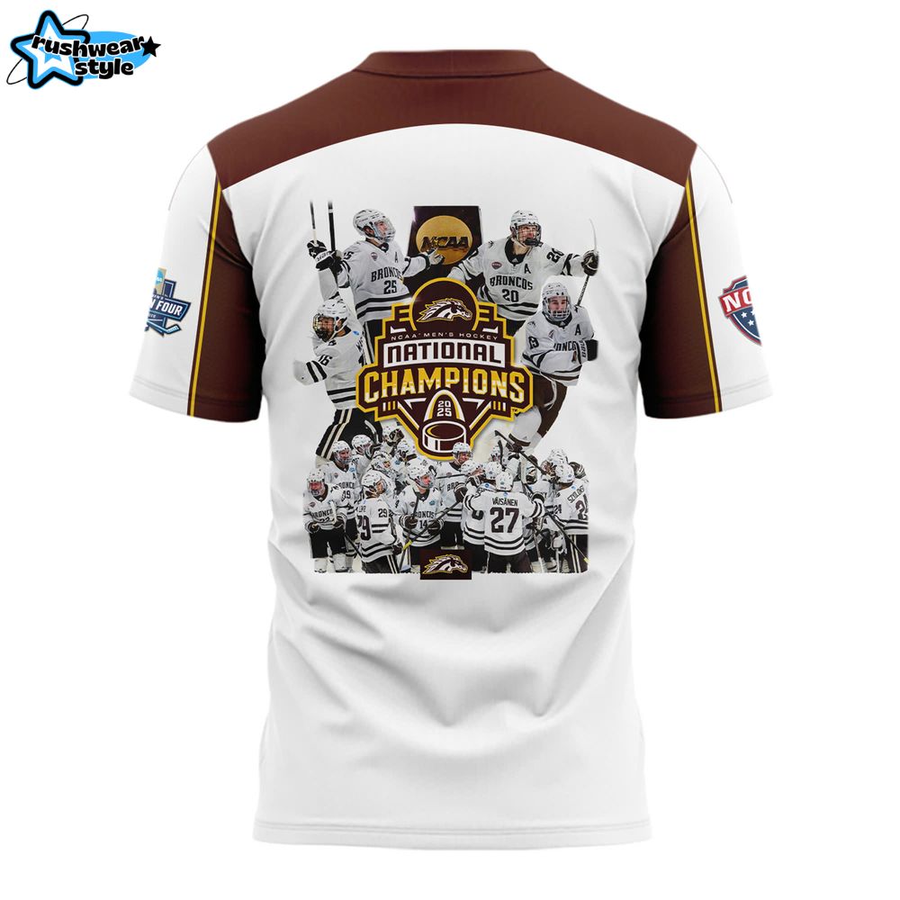 Western Michigan Broncos 2025 National Hockey Champions Shirt Western Michigan Broncos 2025 National Hockey Champions Shirt