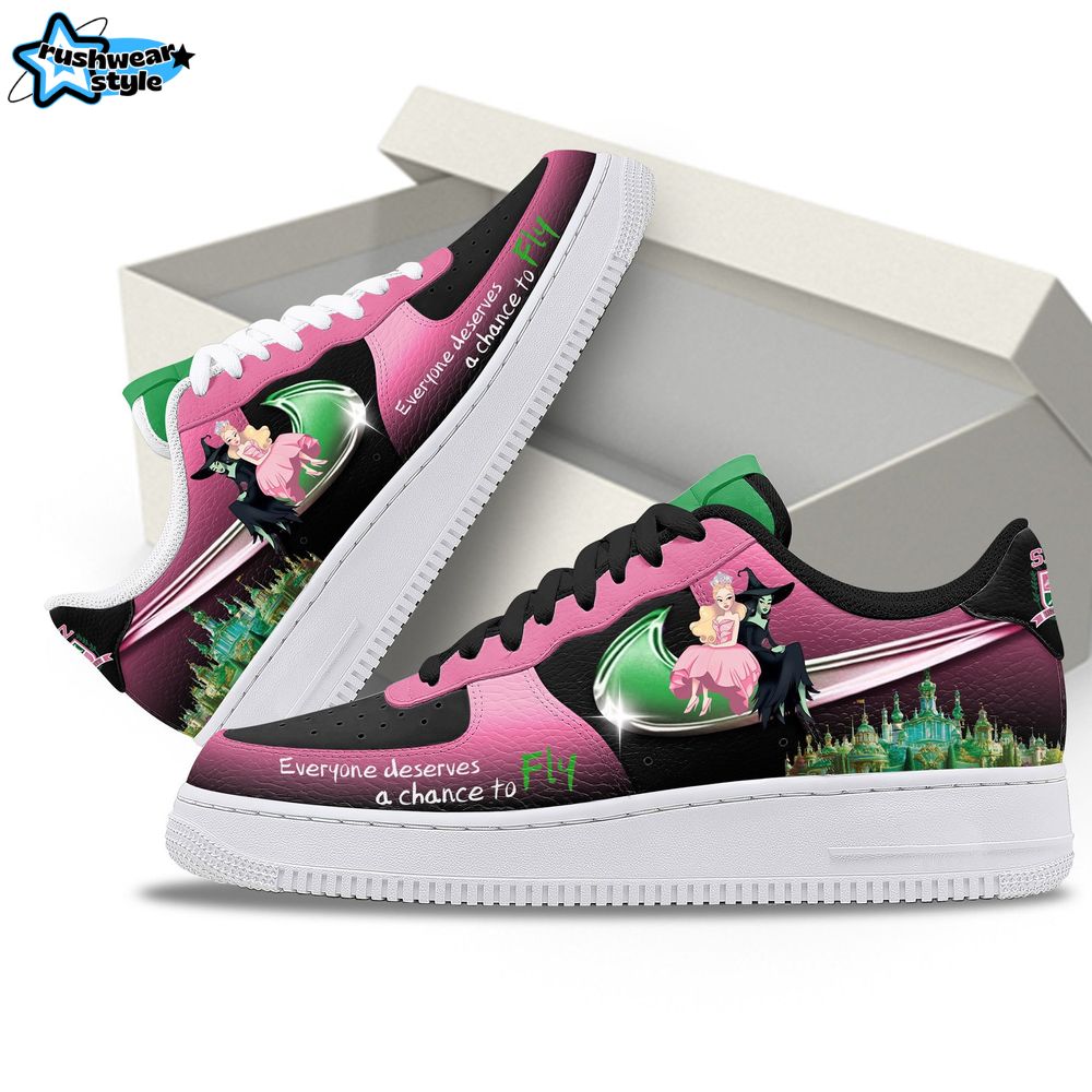 Wicked "Everyone deserves a chance to" Air Force 1 Sneakers Wicked "Everyone deserves a chance to" Air Force 1 Sneakers